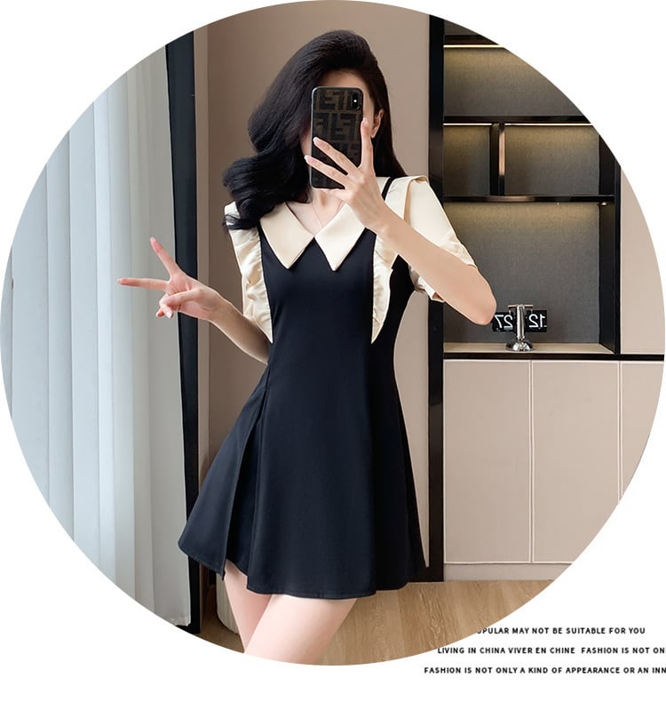 【set】ドールカラーワンピース+ショートパンツ２点セットG20671