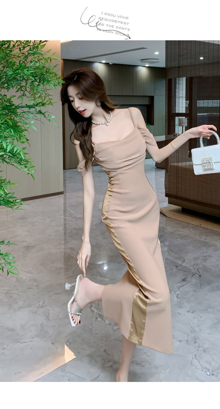 【dress】ギャザータイトキャミワンピース G21585