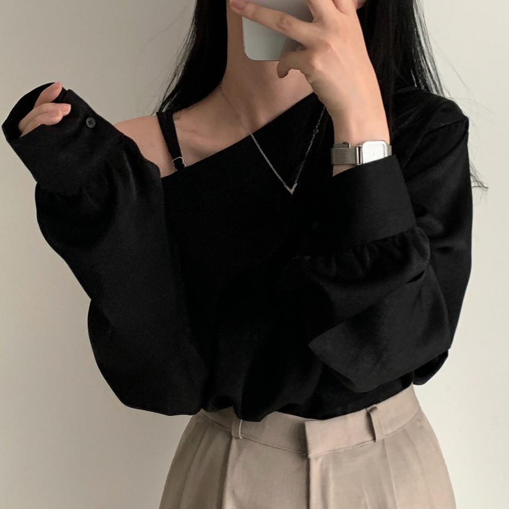 【tops】オフショルダートップス　M25763