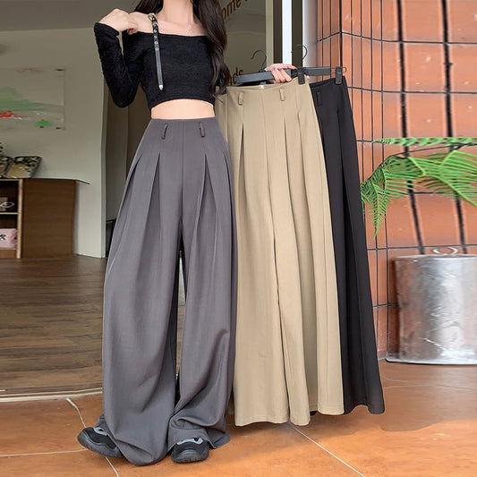 【bottoms】ハイウエストスーツガウチョパンツG21034