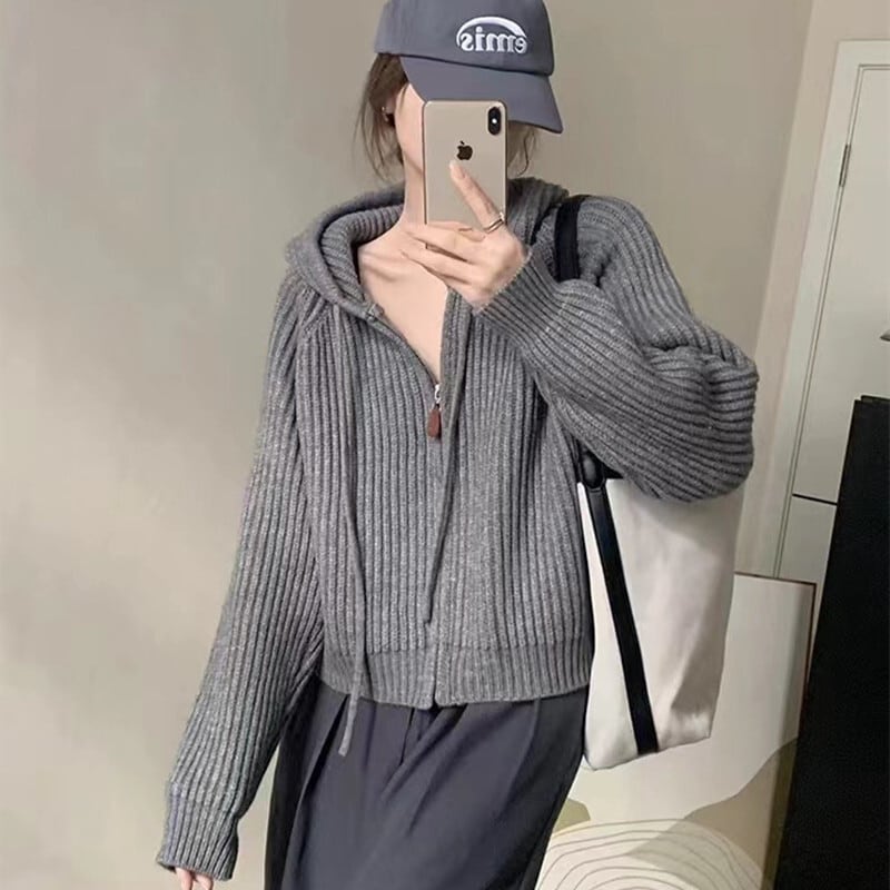 【outer】Wジップニットカーデ　M25946