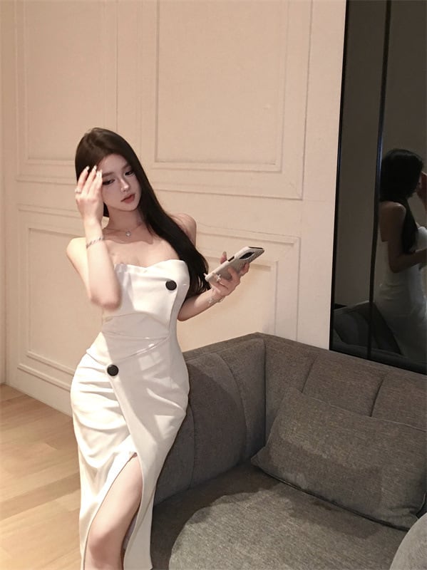 【dress】ベアトップワンピース　M25204