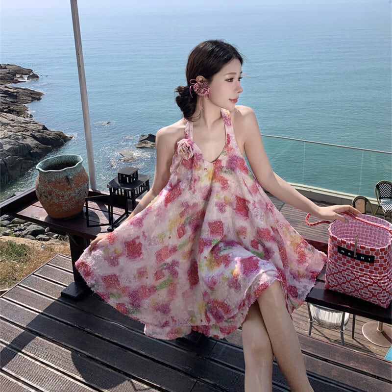 【dress】ホルターネックワンピース　M25002