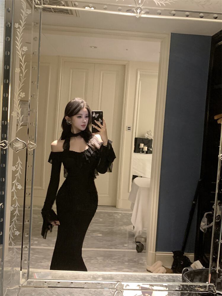 【dress】Vネックワンピース　M29660
