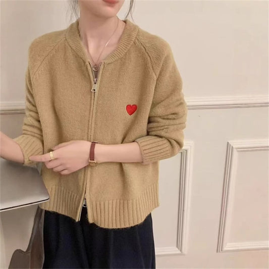【outer】Wジップニットカーデ　M29015