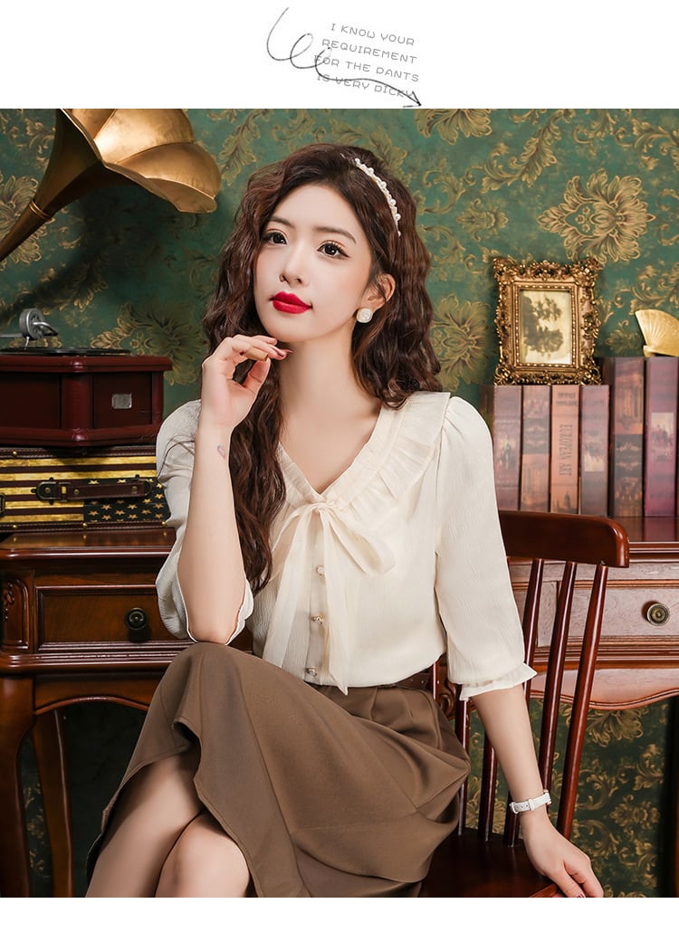 【tops】ドールカラーブラウスG21295