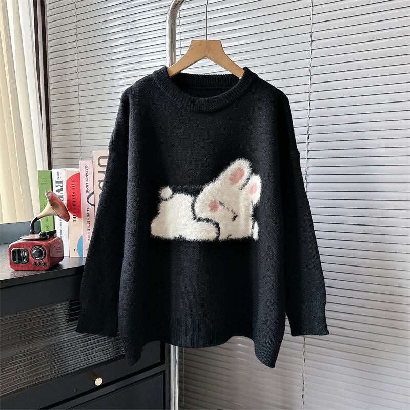 【tops】クルーネックニットセーター　M18754