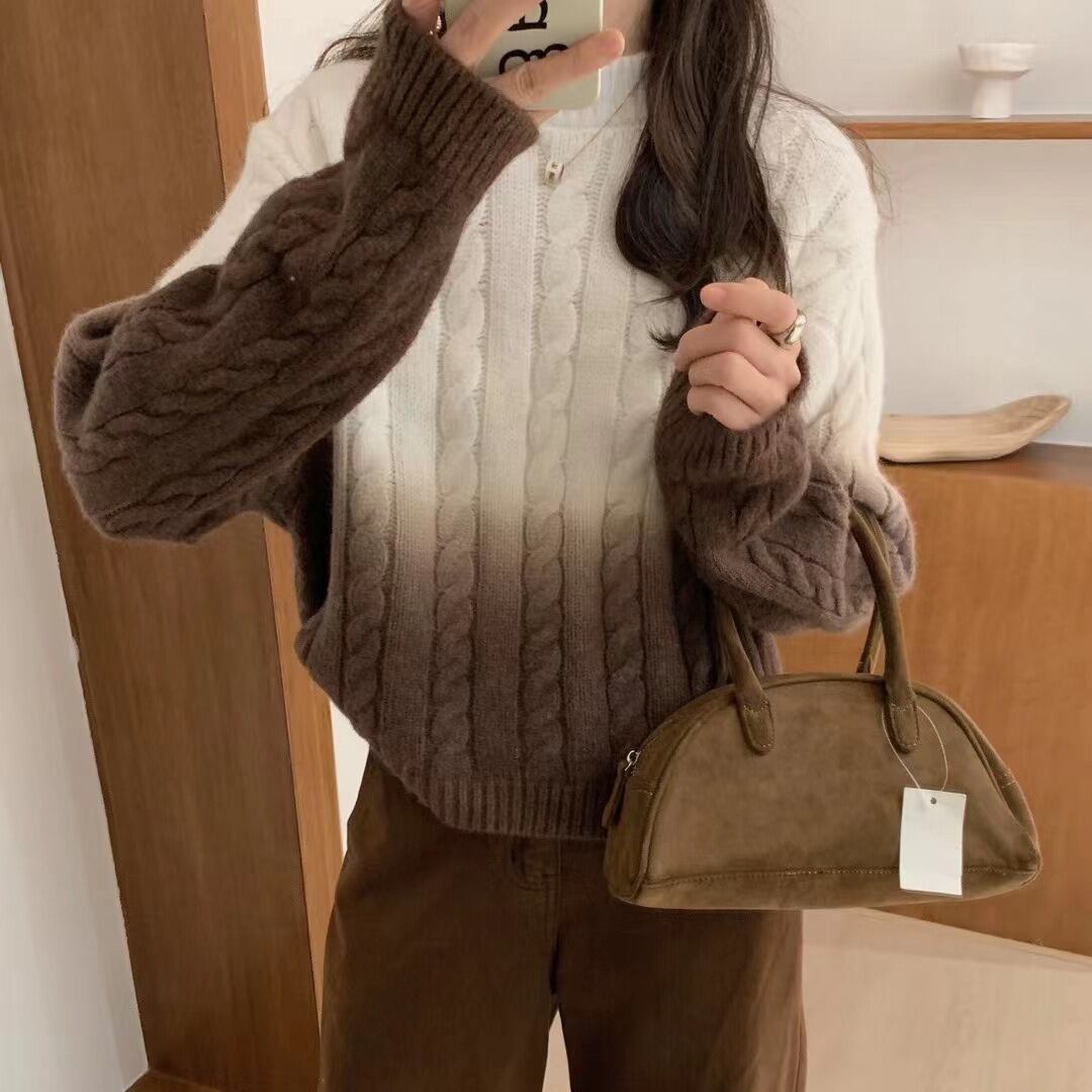 【tops】グラデーションニットセーター　M18708