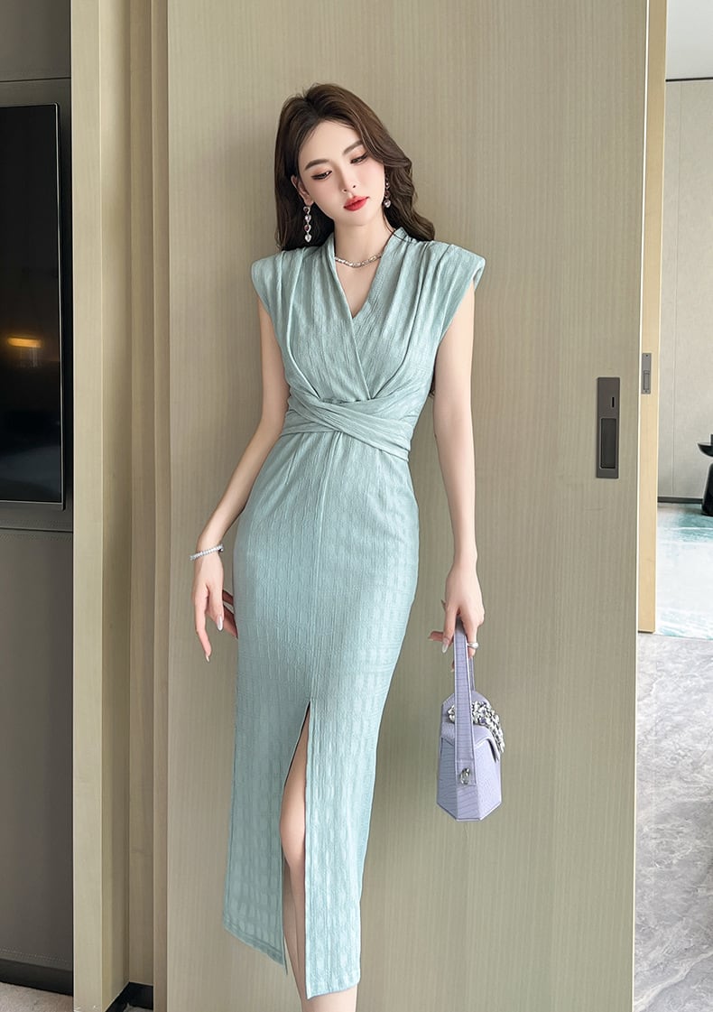 【dress】スリットワンピース　M24279