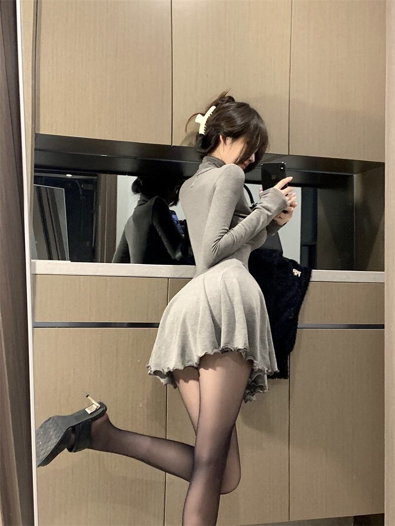 【dress】ハイネックワンピース　M27758