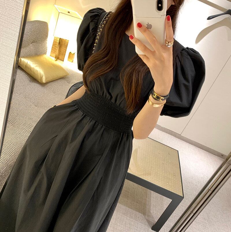【dress】パフスリーブワンピース　M29779