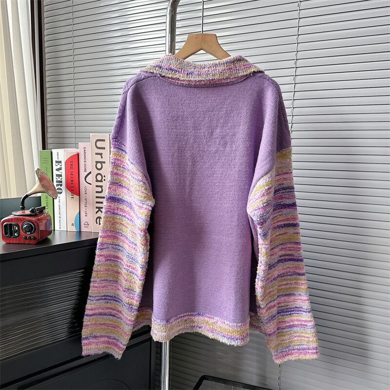 【tops】ドッキングニットセーター　M18997
