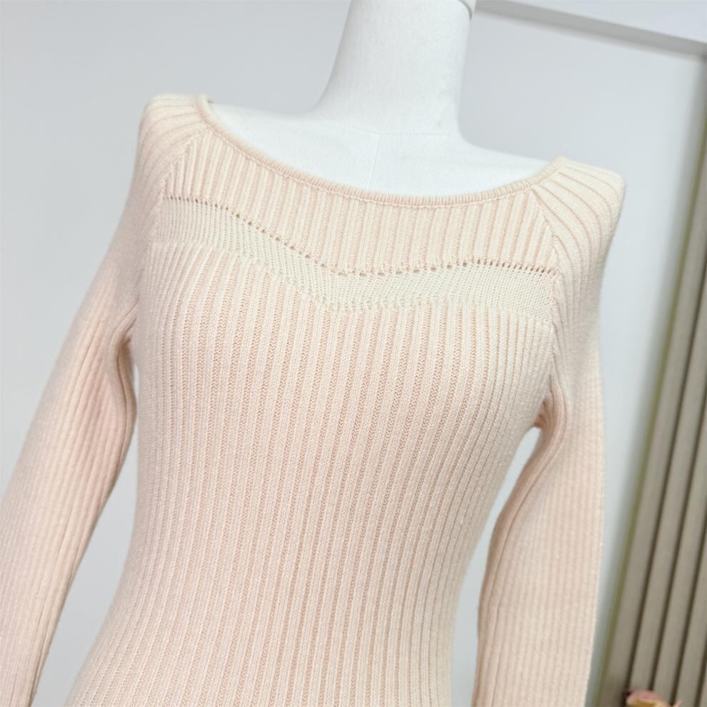 【dress】マーメイドニットワンピース　M28346