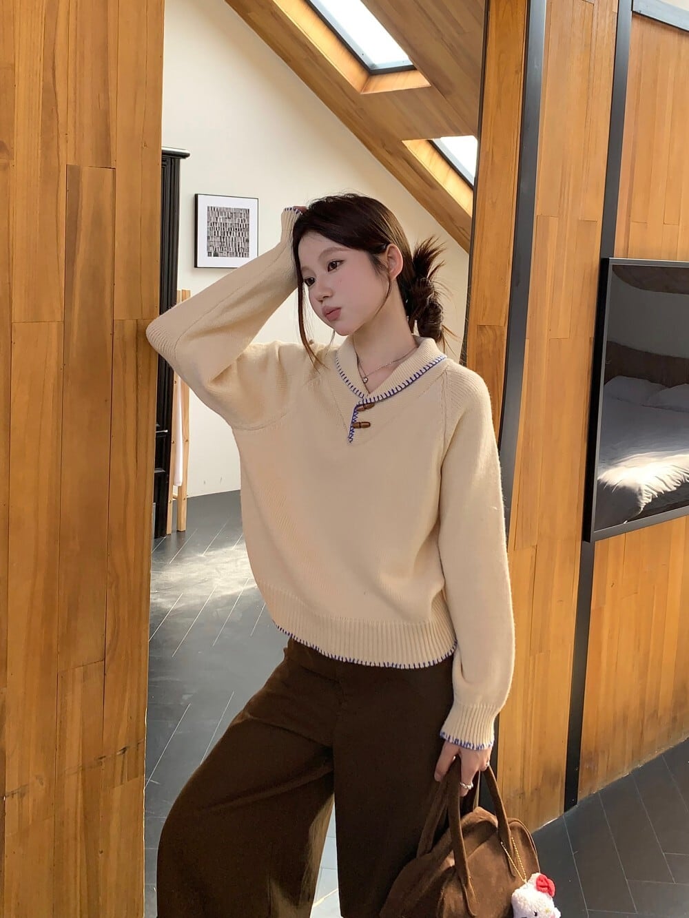 【tops】ニットセーター　M28842