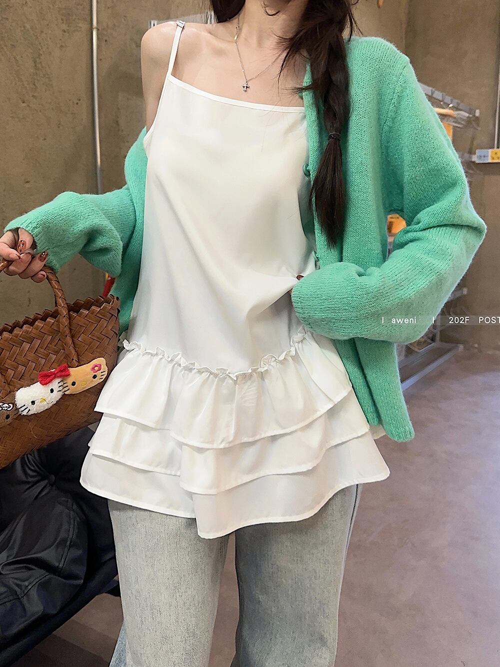 【outer】ニットカーデ　M29564