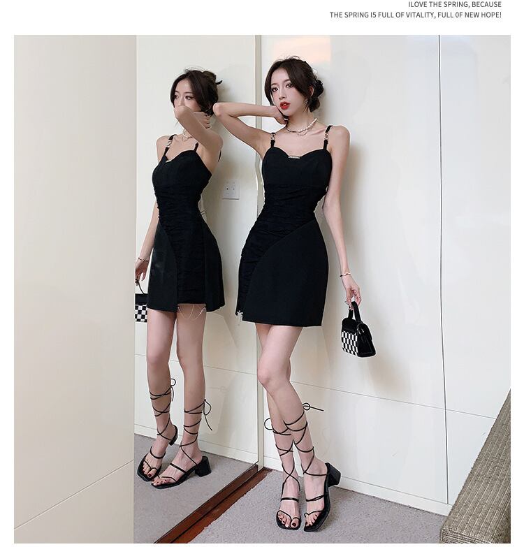 【dress】メッシュ切り替えキャミワンピース G21086