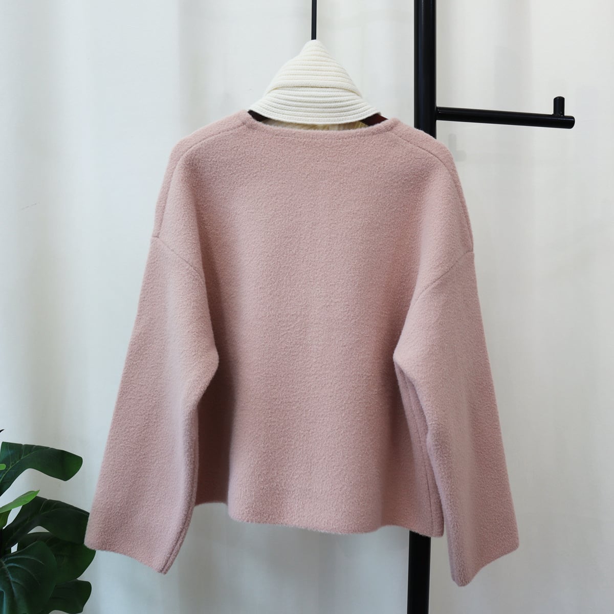 【outer】ラシャ生地ニットカーデ　M27606