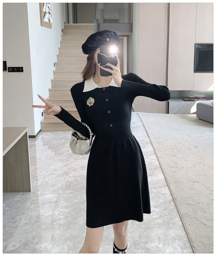 【dress】ニットワンピース　M26354