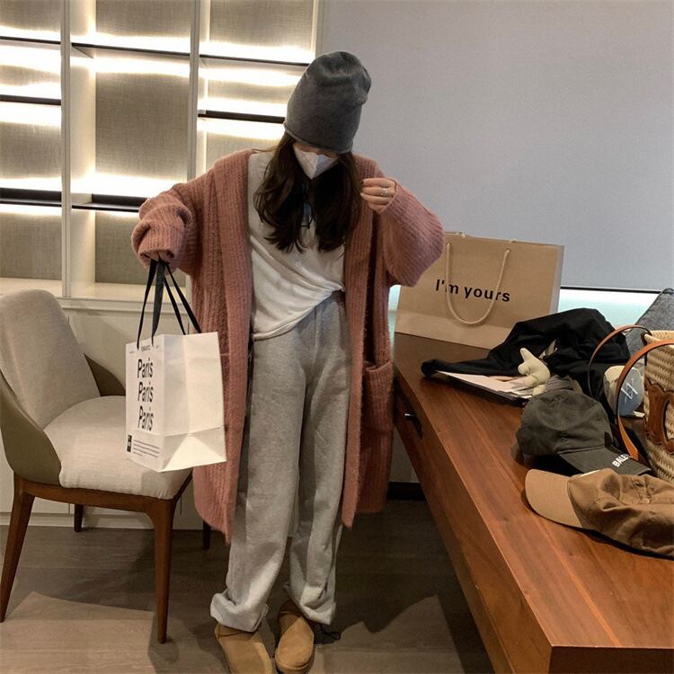 【outer】ロング丈ニットカーデ　M27074