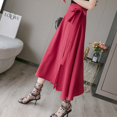 【bottoms】 清新人気デザインレディースファッションハイウエストスカート