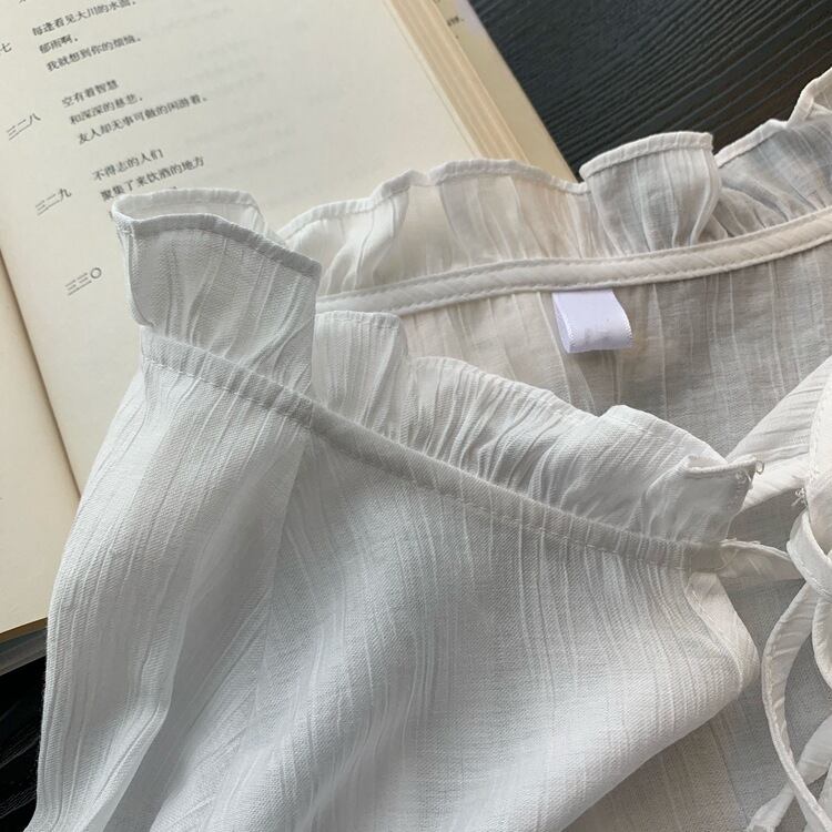 【tops】フリルシャツトップス　M29412