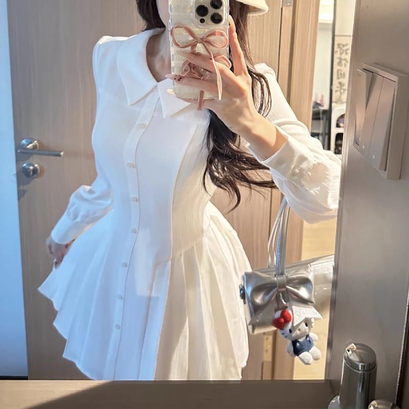 【dress】シャツワンピース Q8257