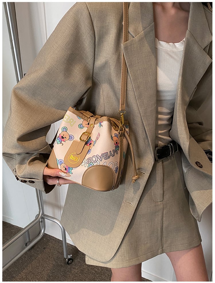 【小物】肩掛け斜め掛けバケツ型バッグG20480