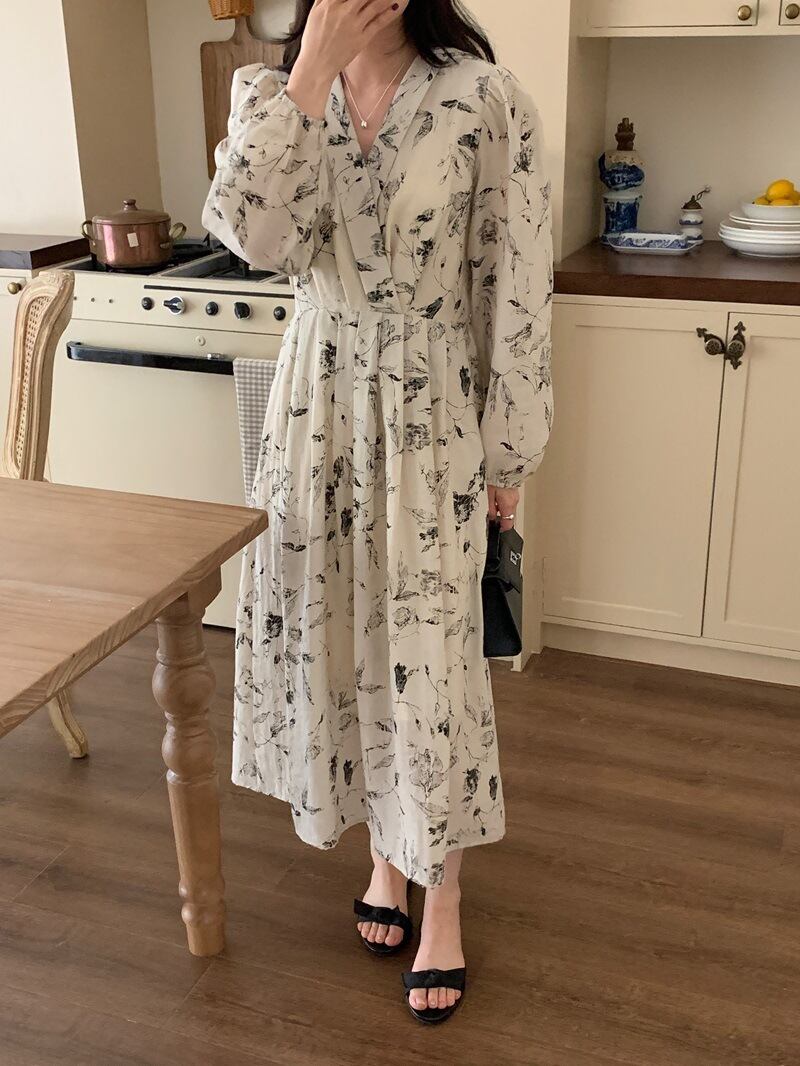 【dress】プリントワンピース　M29582