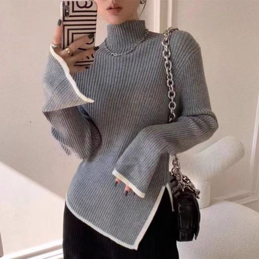 【tops】薄手長袖ニットセーターG23124