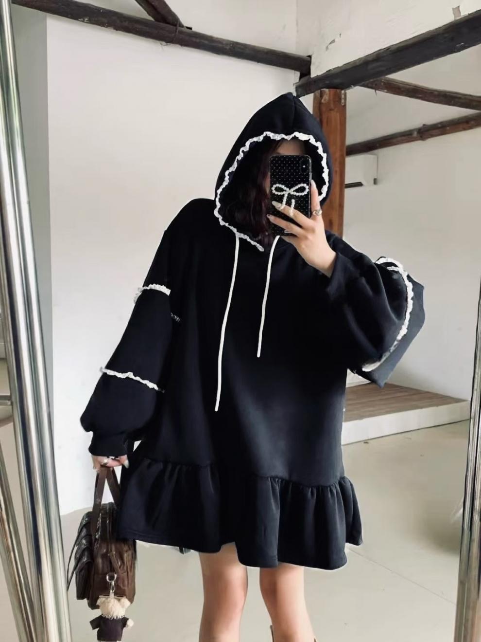 【dress】裹起毛カジュアルワンピース　M28925