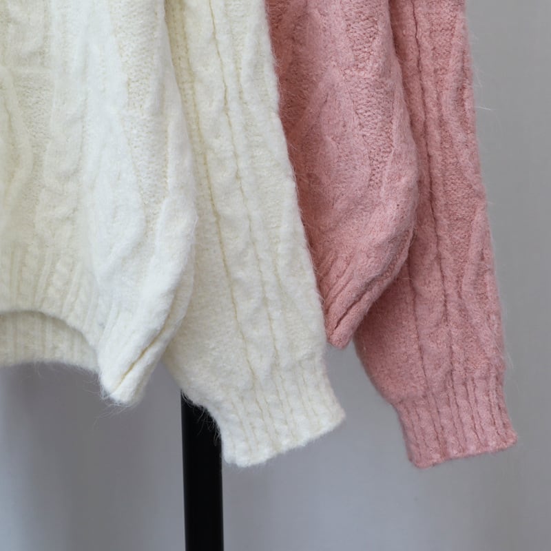 【tops】クルーネックニットセーター　M27746