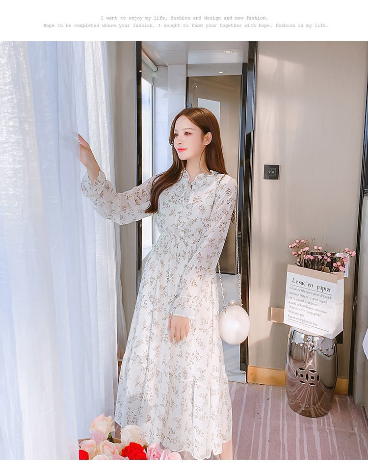 【dress】花柄ワンピース　M25347