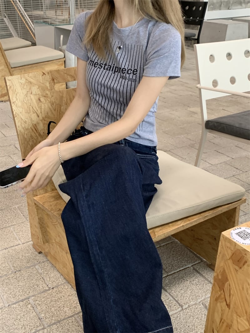 【tops】プリントTシャツ　M25102