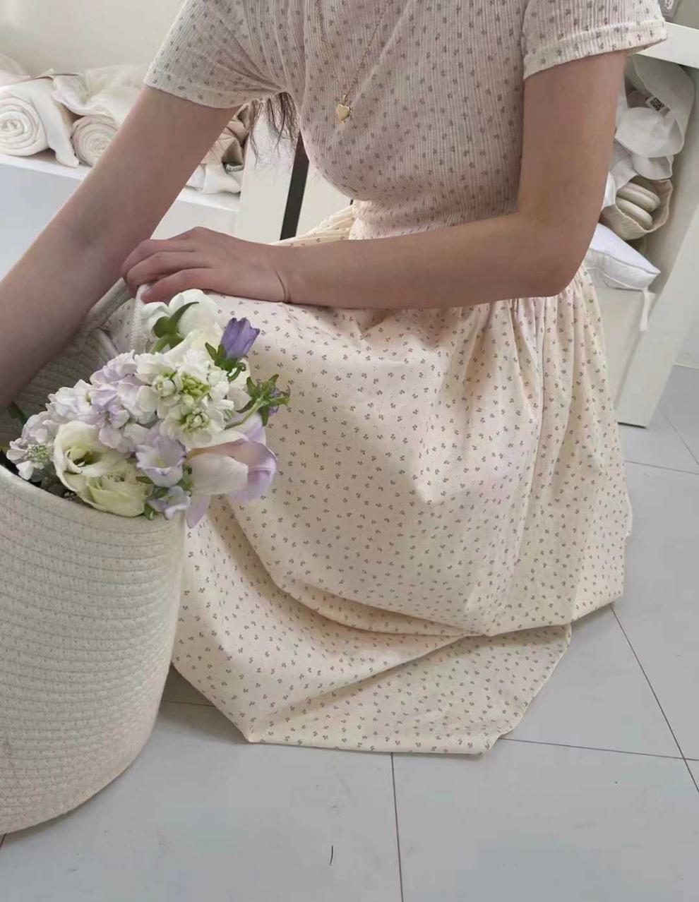 【dress】ギャザー花柄ワンピース G20230