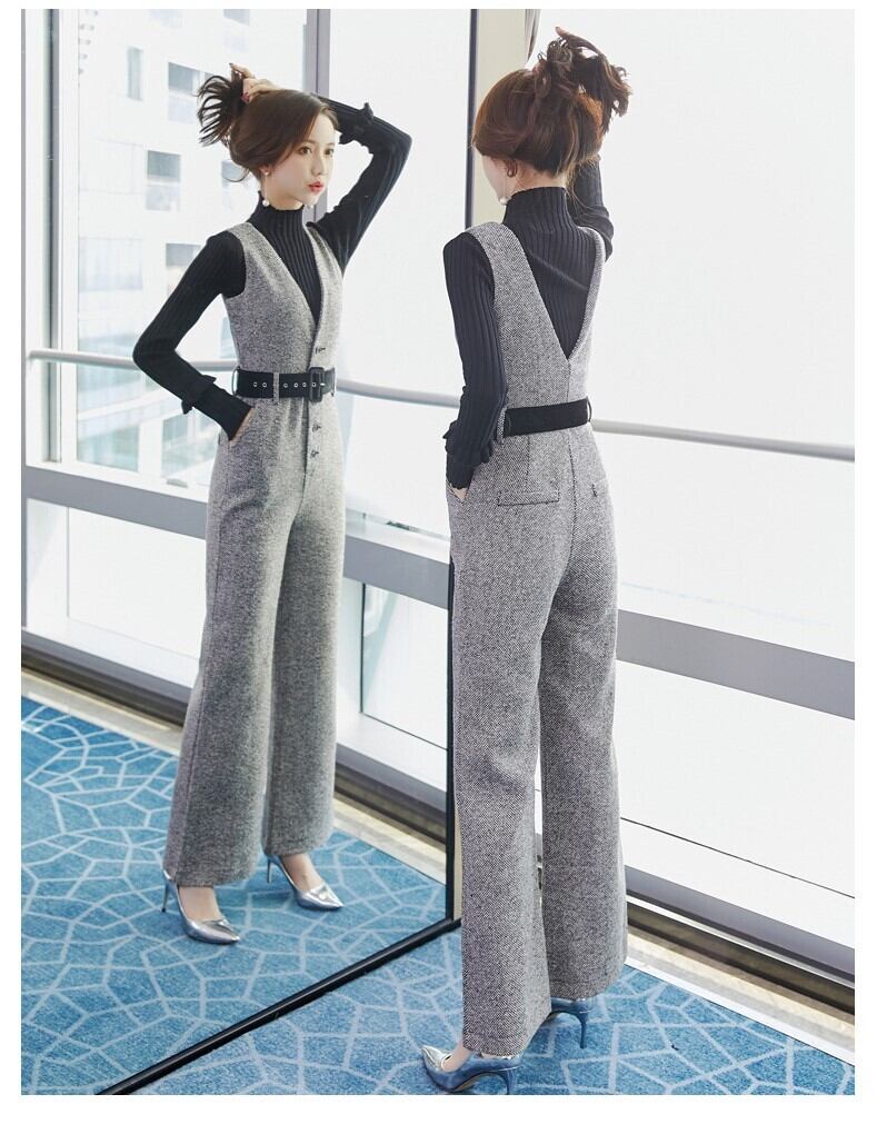 【set】トップス+オシャレオールインワン２点セット G2863