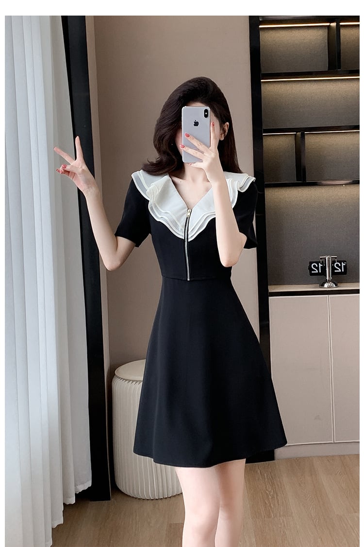 【dress】フリルデートワンピース　M24563