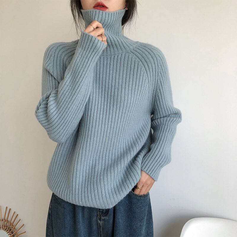 【tops】ハイネックニットセーター　M27226