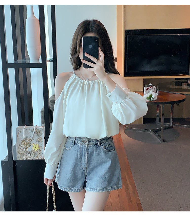 【tops】オフショルダートップス　M25443