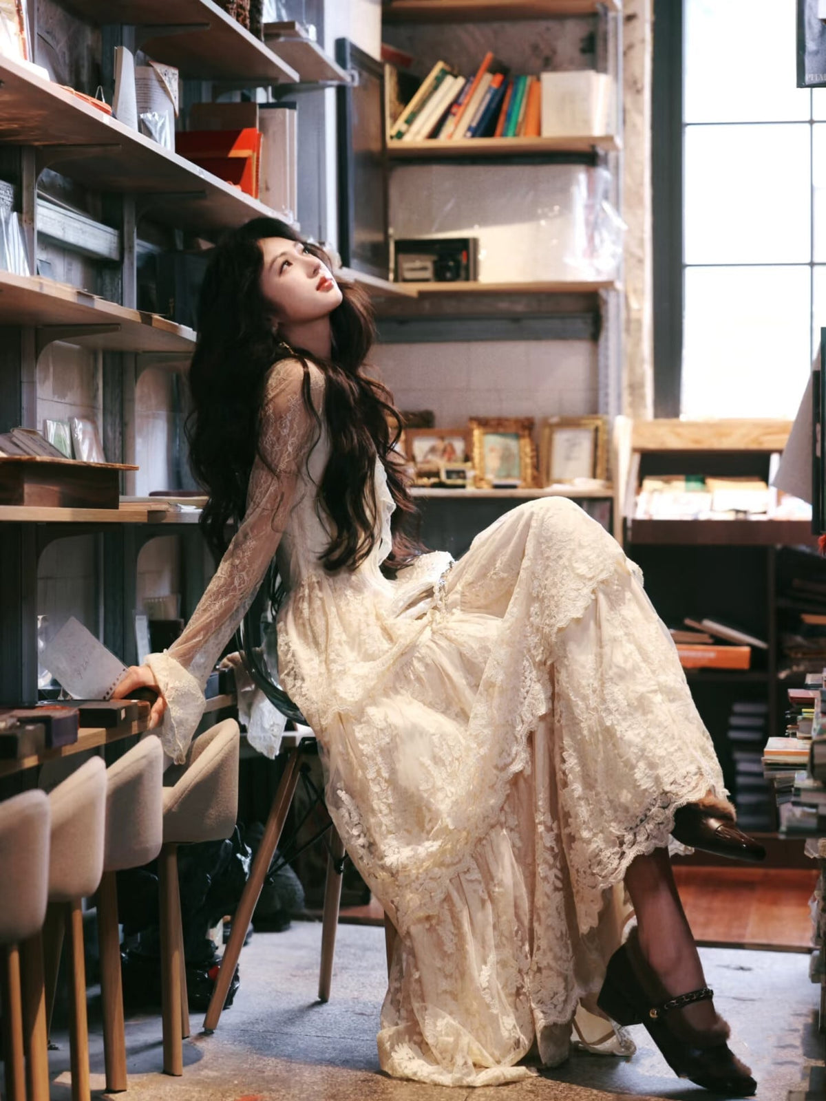 【dress】ティアードレースワンピース　N3470