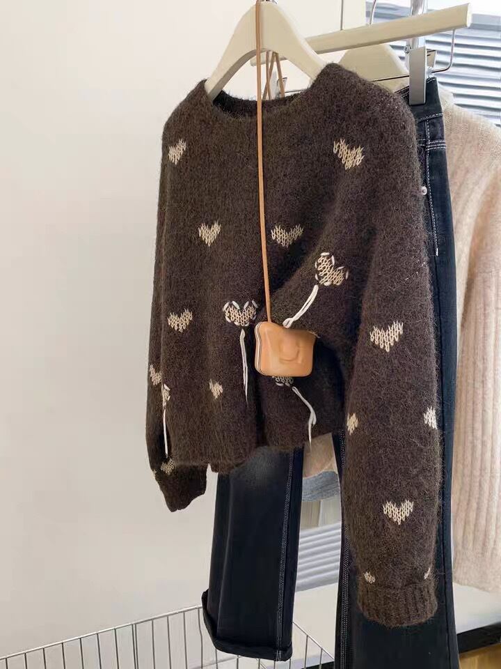 【tops】クルーネックニットセーター　M29247