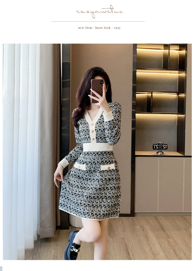 【dress】ニットワンピース　M25483