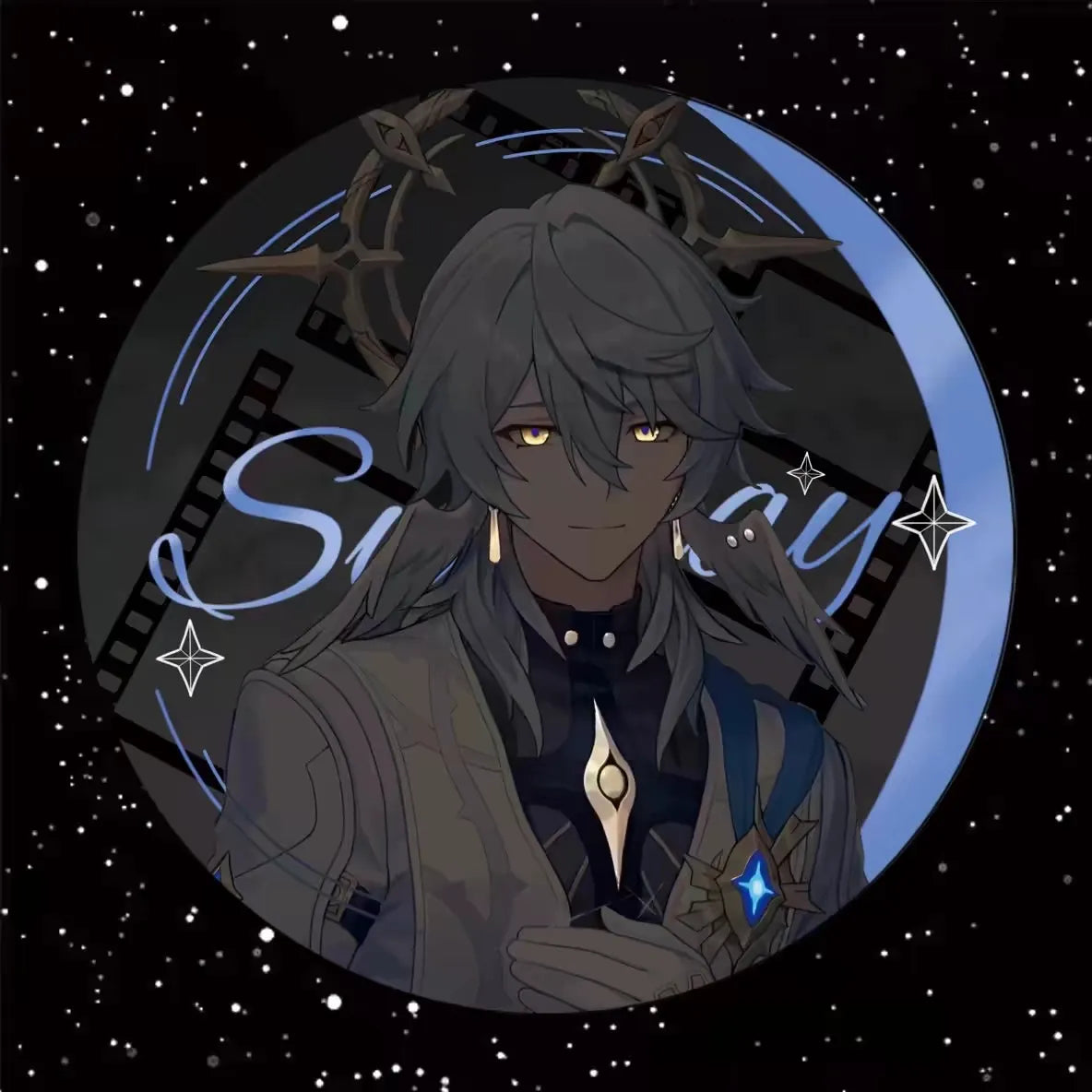 【GOODS】崩壊スターレイル サンデー ロビン　缶バッジ Q0229