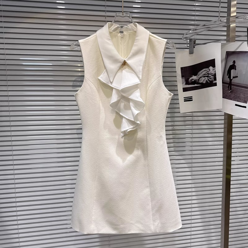 【dress】3色展開ベストワンピース Q7890