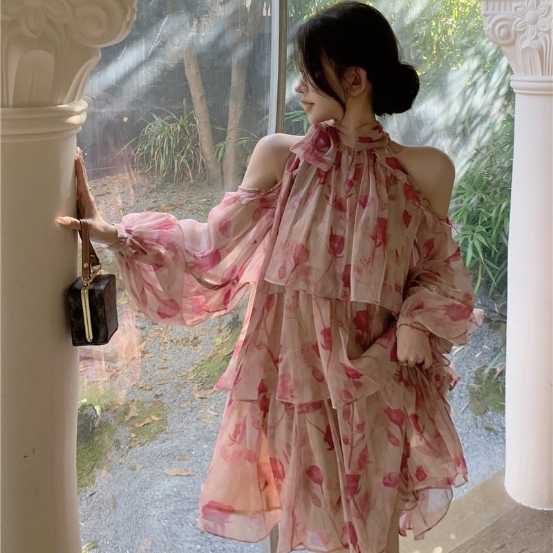 【dress】花柄ワンピース G20407