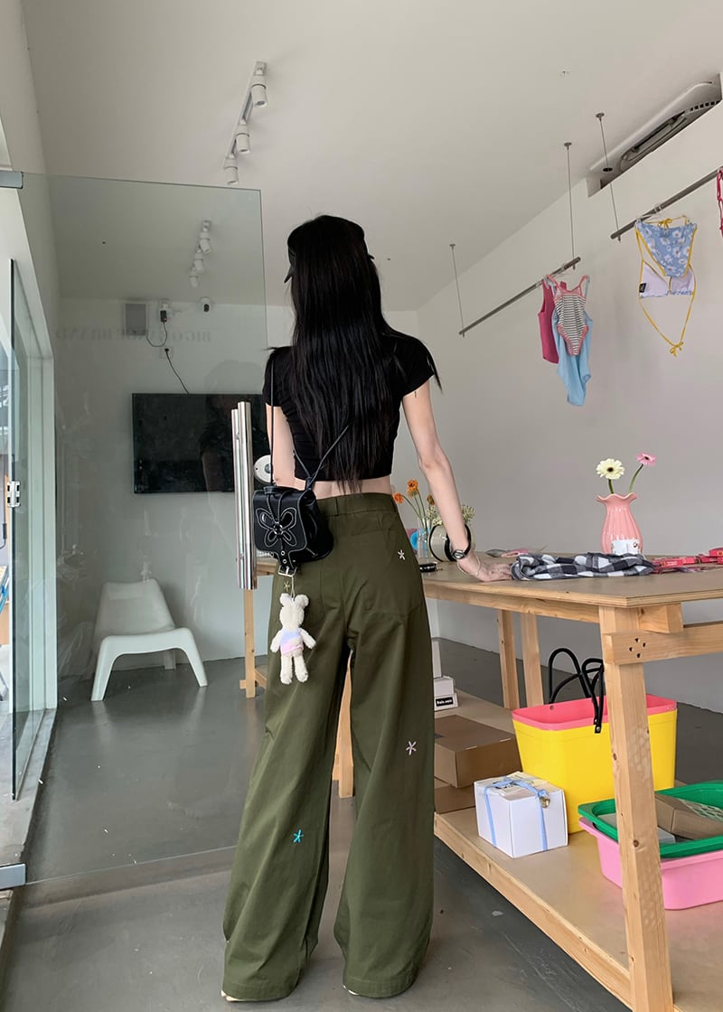 【bottoms】ジーンズガウチョパンツG20403