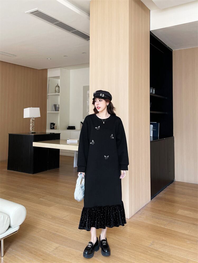 【dress】ビジューカジュアルワンピース　M28937