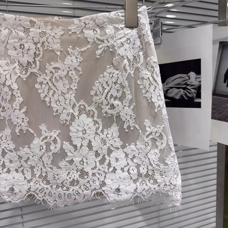 【set】レーストップス×ミニスカートセット Q7747