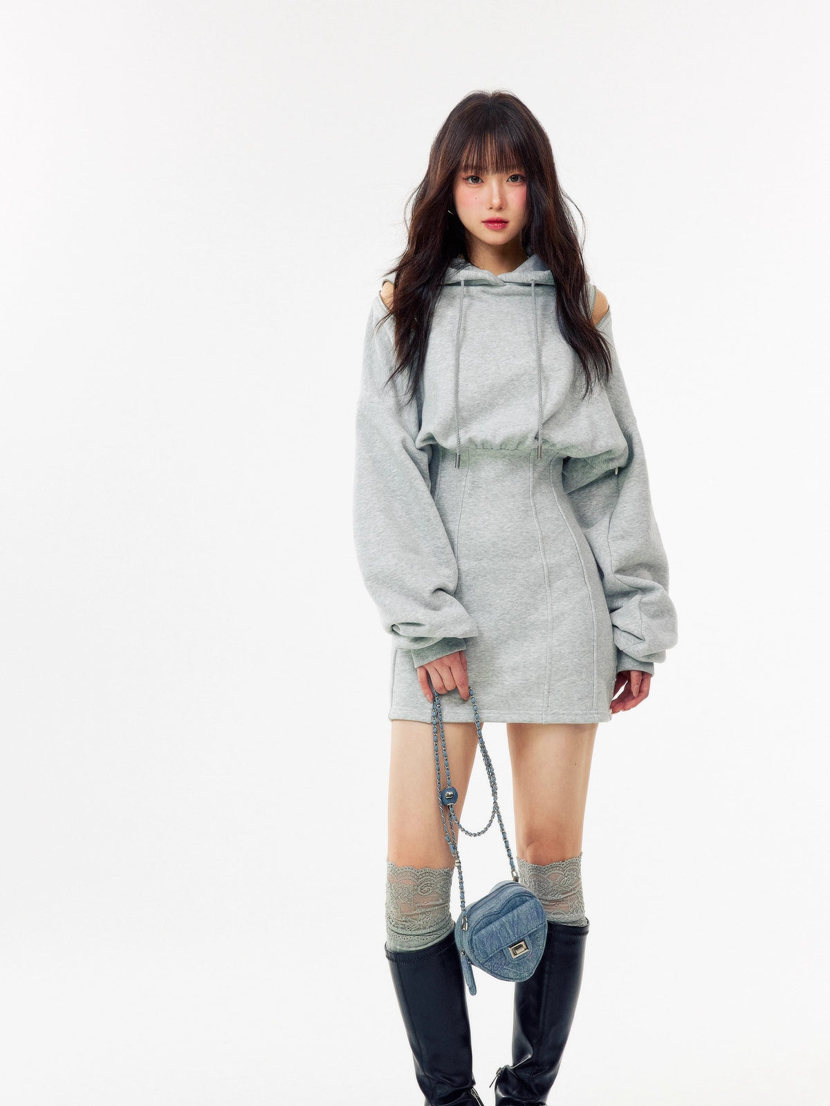 【dress】オフショルミニワンピース Q7338