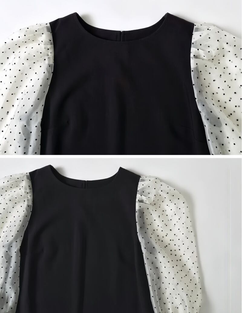 【dress】チュールコンビワンピース　M29875