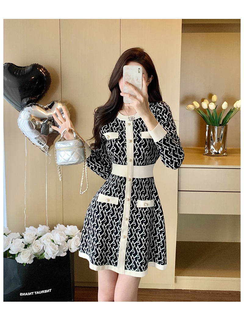 【dress】ニットワンピース　M28360